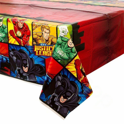 Justice League Party Plastic Tablecover