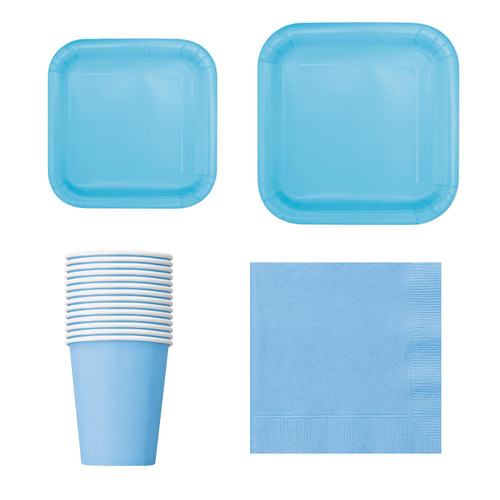 Square Plate Tableware Party Set (Pack of 64)