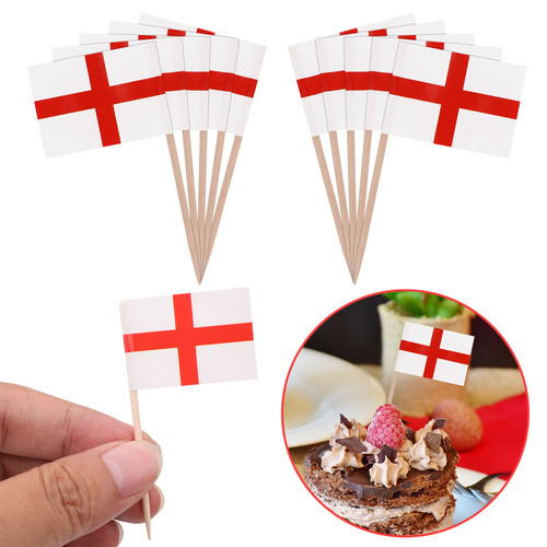 England Flag Toothpicks (Pack of 50)