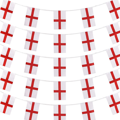 England Flag Bunting (Rectangles) - 10m