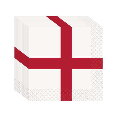 England Flag Napkins (Pack of 25)