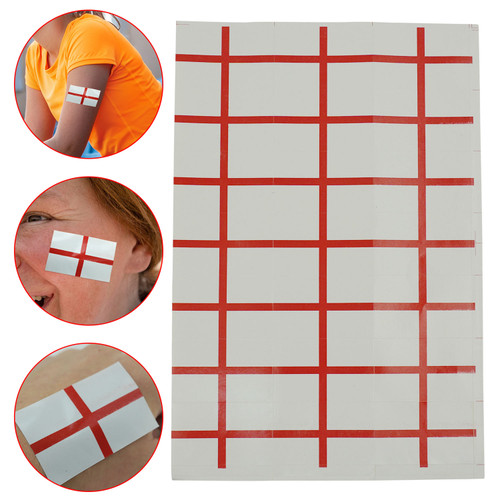 England Flag Stickers - 20pcs