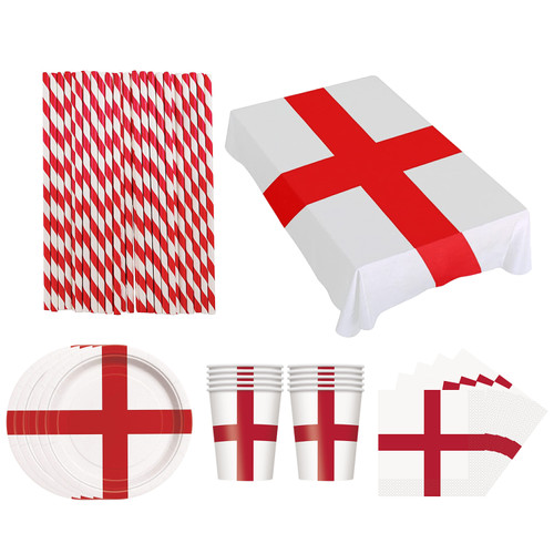 England Flag Tableware Set - 56pcs
