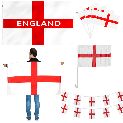 England Flag Set - 14pcs