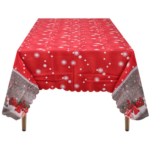 Christmas Polyester Tablecloth - Snow