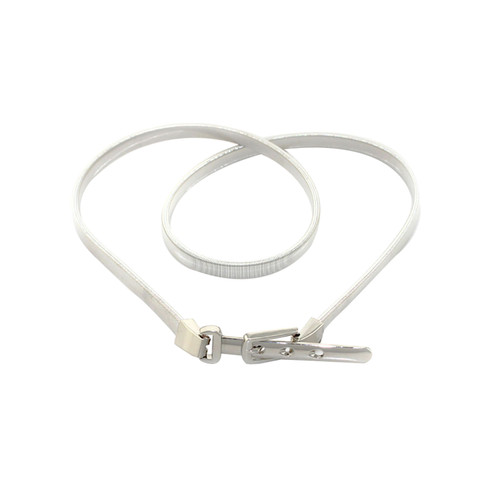 Skinny Stretch Belt - Silver