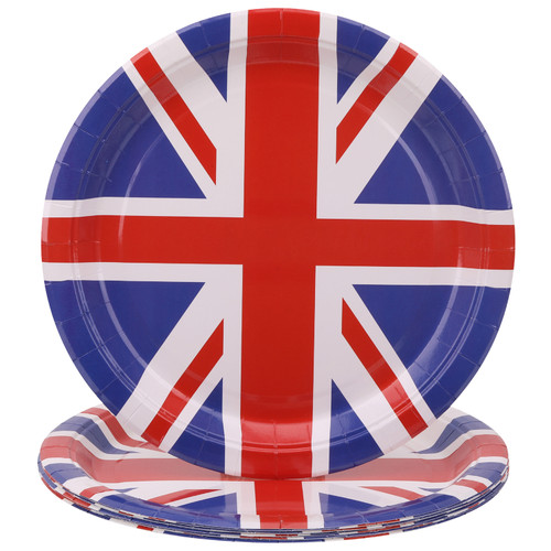 Union Jack Paper Plates