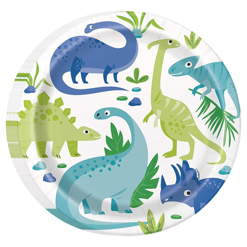 Dinosaur Themed Plates (Pack of 8)