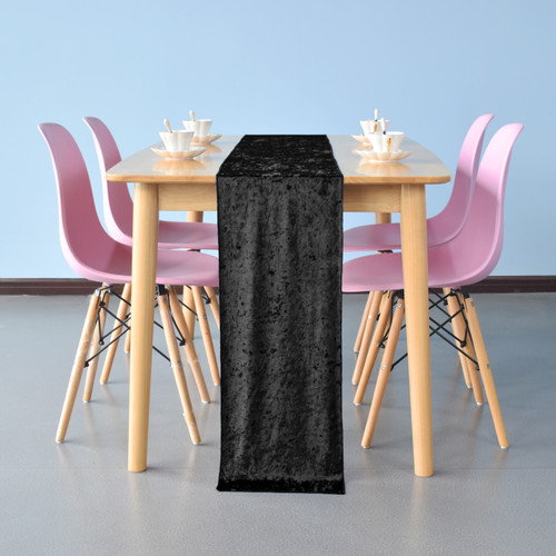 Velvet Table Runner - Black