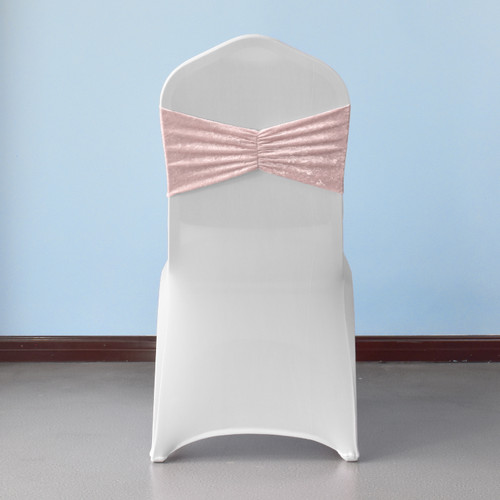 Velvet Chair Band - Rose Pink