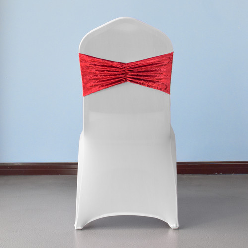 Velvet Chair Band - Red