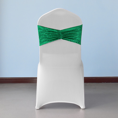 Velvet Chair Band - Emerald Green
