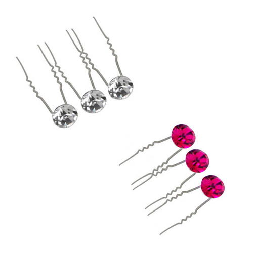 Crystal Hair Pins - 5pcs