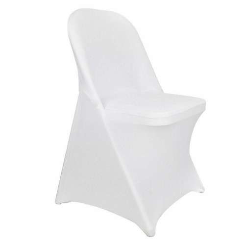 Spandex Folding Chair Cover - White