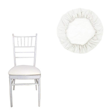 Spandex Seat Pad Cover Ivory Event Decor Shop