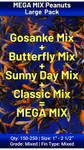 Large Pack MEGA MIX Peanuts FREE SHIPPING 150-250 Fish