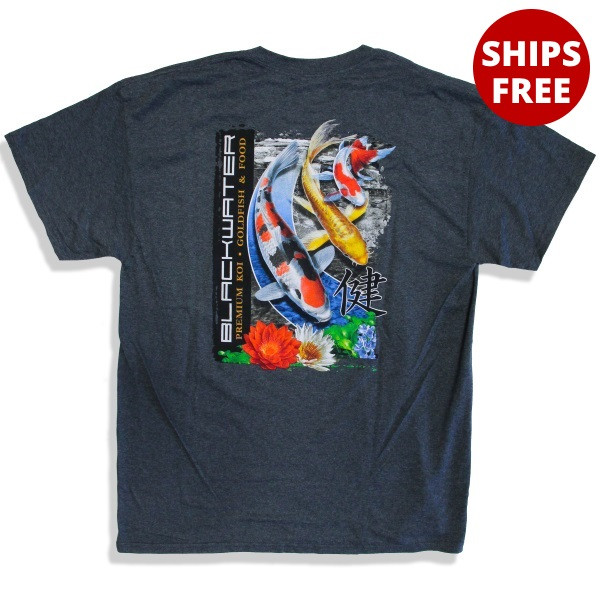 Men's Blackwater Creek T-Shirt - Dark Gray - Blackwater Creek Koi