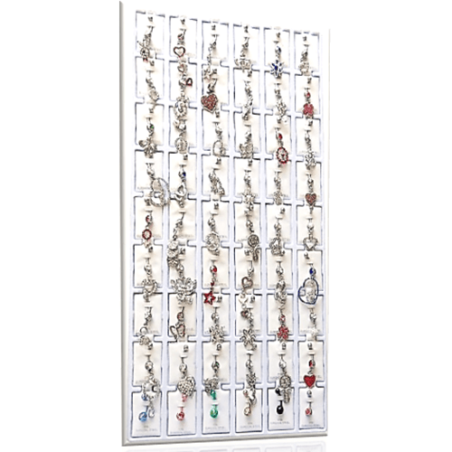 Illuminated body jewelry display for retail stores
