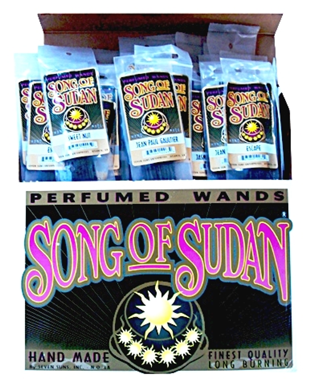 Song of Sudan 11" incense 72ct. Display - Sold By Nutel Distributors