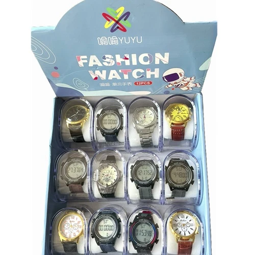 Men's Watches in Counter Top Display  Sold by Nutel Distributors