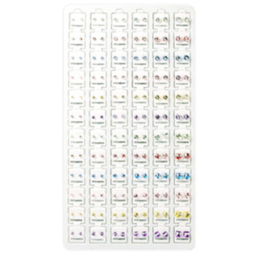 Assorted Color Studs Earrings Refill Tray