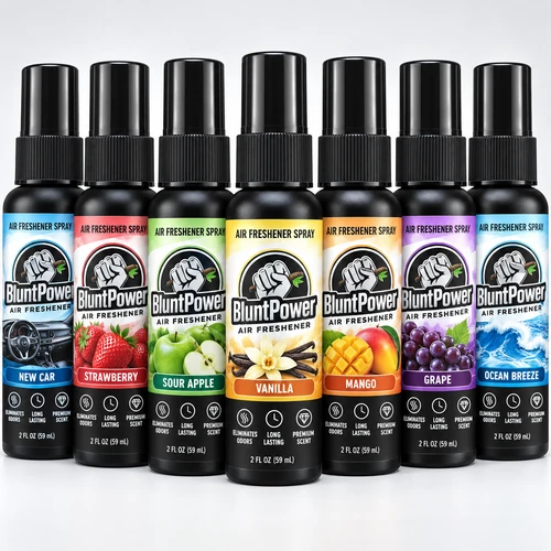 BluntPower Air Freshener Spray  Assorted Scents in Sold Wholesale By Nutel Distributors