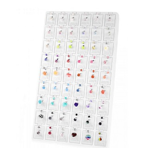 Belly Piercing Rings 54ct. Wholesale Refill Tray