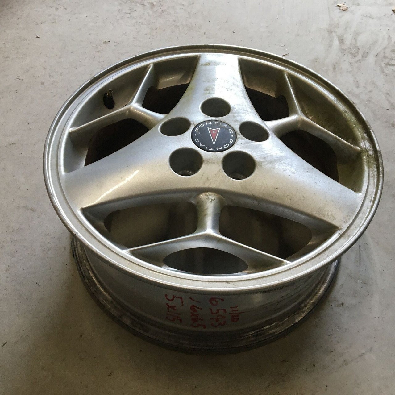 2001-2003) Pontiac GRAND PRIX 16x6.5 5x115 Aluminum Alloy Silver 3