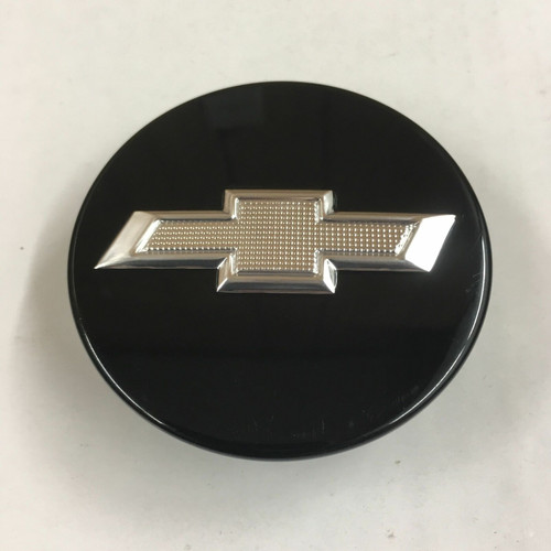 *CHE 317* Chevrolet Volt Center Cap 2012-2015, 9594156, Black, Textured Logo
