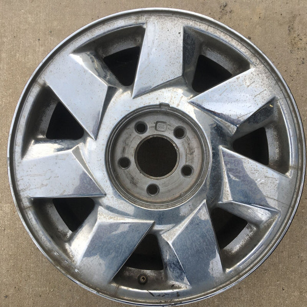 (2000-2002) Cadillac DEVILLE 17x7.5 5x115 Aluminum Alloy Chrome 7 Spoke 4553