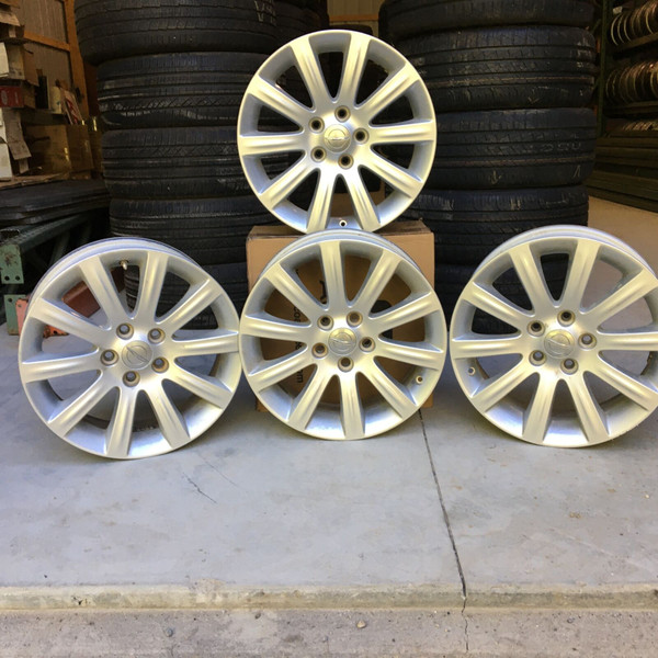 (2010) Chrysler SEBRING 17x6.5 5x115 Aluminum Alloy Silver 10 Spoke 2377 Set of 