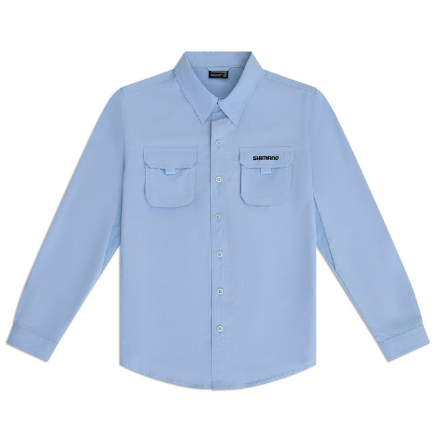 Shimano Kids Vented Shirt Skyway Blue Shimano Kids Vented Shirt Skyway Blue