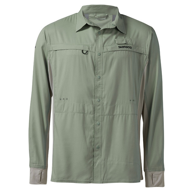 Shimano Pro Stretch Vented Fishing Shirt Seafoam Shimano Pro Stretch Vented Fishing Shirt Seafoam