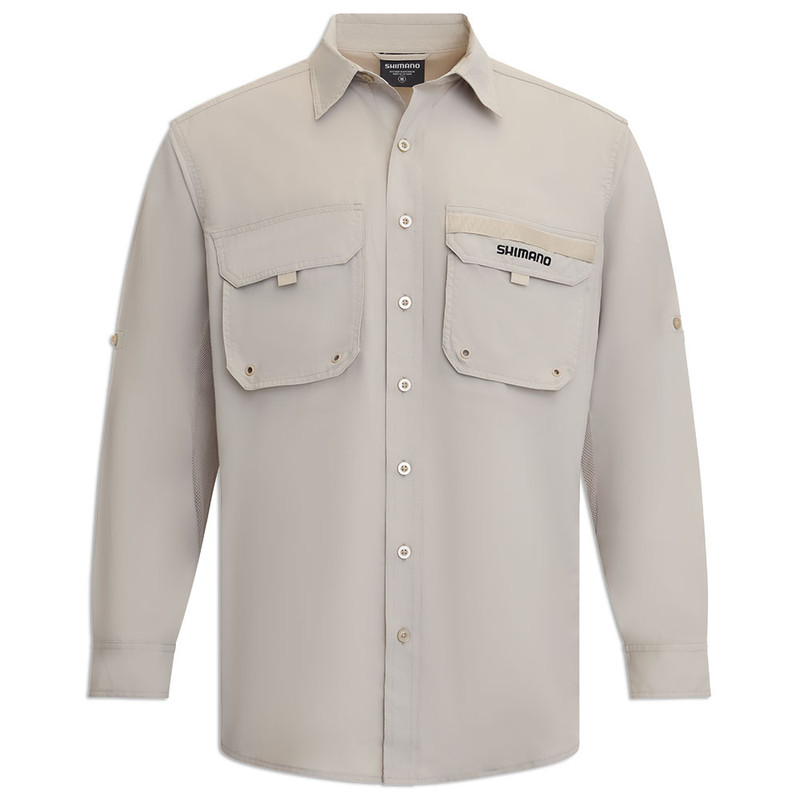 Shimano Vented Shirt Oatmeal Long Sleeve Shimano Vented Shirt Oatmeal Long Sleeve