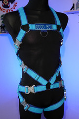 [PREMADE] Full Bulldog Harness with Leg-Straps & Patch [2-colored]