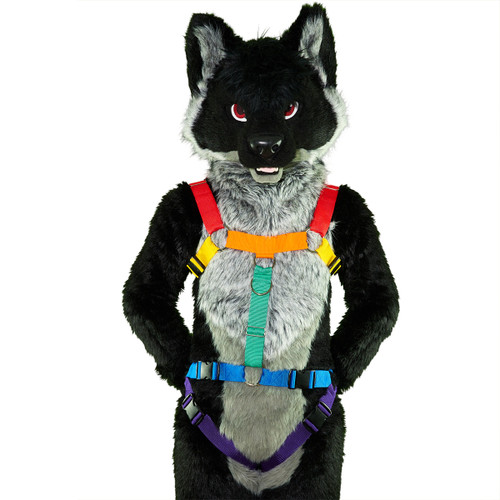 Reindeer Harness with Leg-Straps [Rainbow]