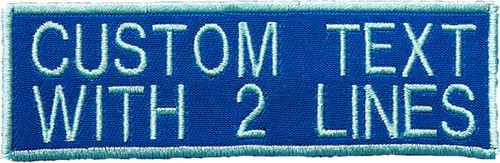 Type [ 1 ] Custom Patch (Two Text Lines)