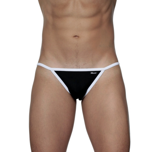 Accent String Bikini Black