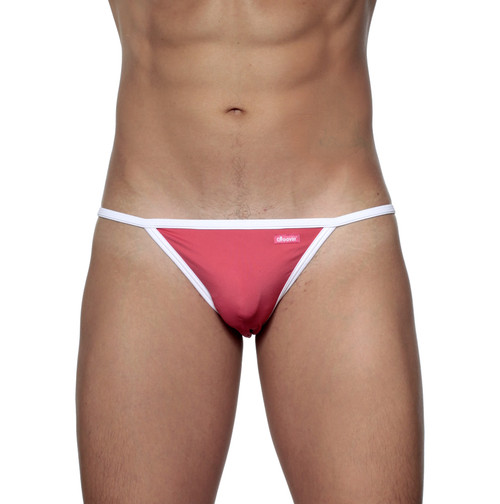 Accent String Bikini Rouge Red
