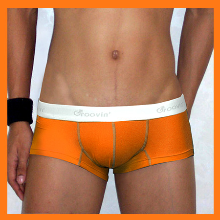 Groovin - Orange Cup Boxer Brief Underwear