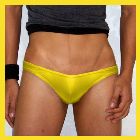 Groovin - Yellow V-Cut Bikini Brief Underwear
