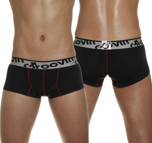 Groovin - Signature Waistband Cup Boxer Black