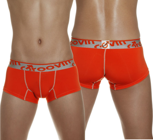 Groovin - Signature Waistband Cup Boxer Orange