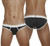 Cotton Hip Brief Black w/ White Waistband