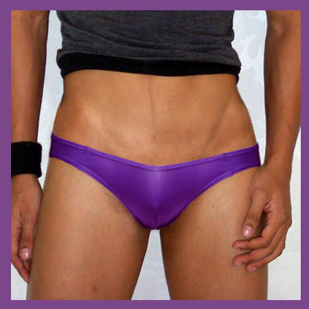 Groovin - Purple V-Cut Bikini Brief Underwear