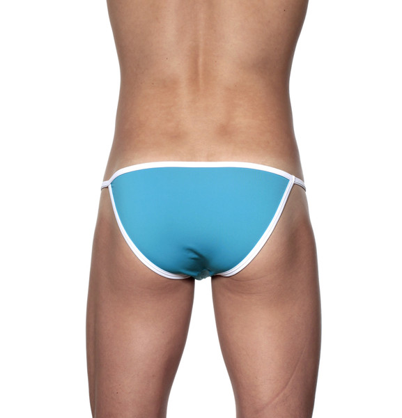 Accent String Bikini Cyan Blue