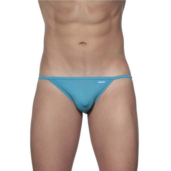 String Bikini Cyan Blue