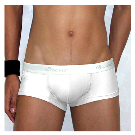 Groovin - White Cup Boxer Brief Underwear