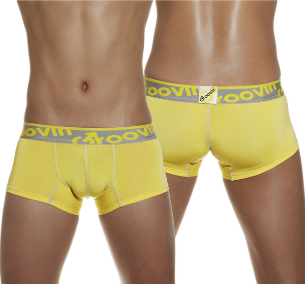 Groovin - Signature Waistband Cup Boxer Yellow