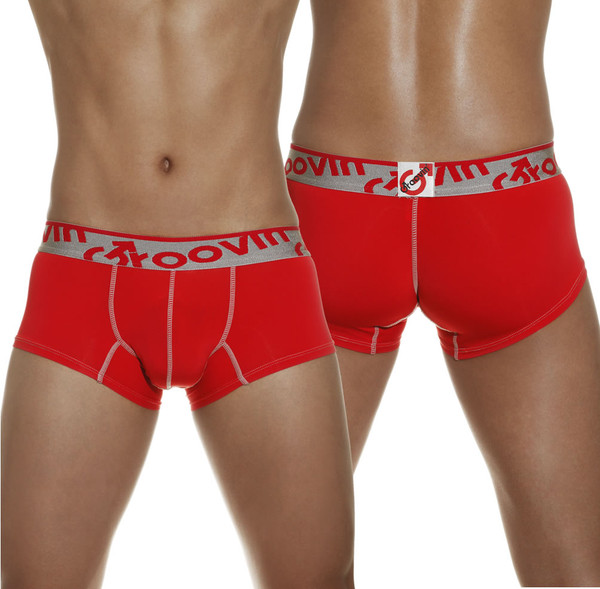 Groovin - Signature Waistband Cup Boxer Red